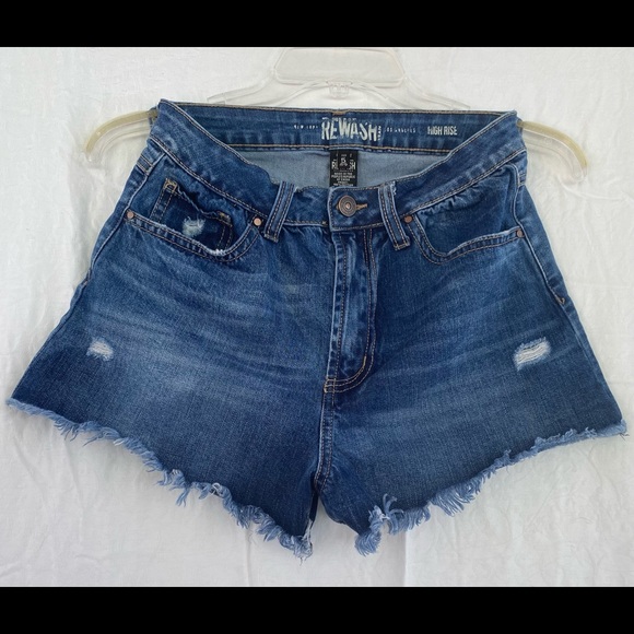 Rewash Pants - Rewash high-rise jean shorts